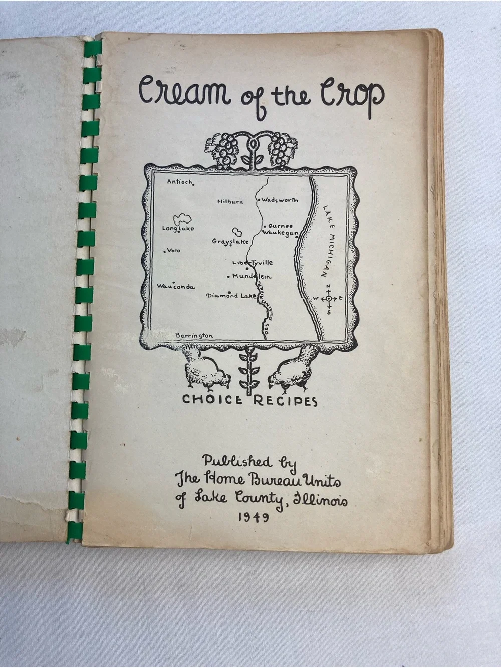 Vintage Spiral-Bound Community Fund Raising Recipe Cook Books